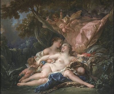 The Nymph Callisto, Seduced by Jupiter in the Form of Diana by François Boucher